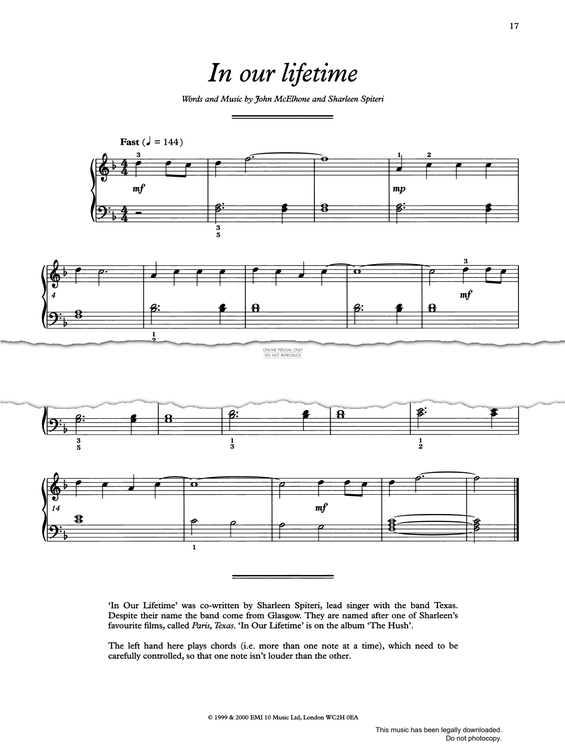 Produktgalerie: Seite 1 von 1 In Our Lifetime, John McElhone, Klavier