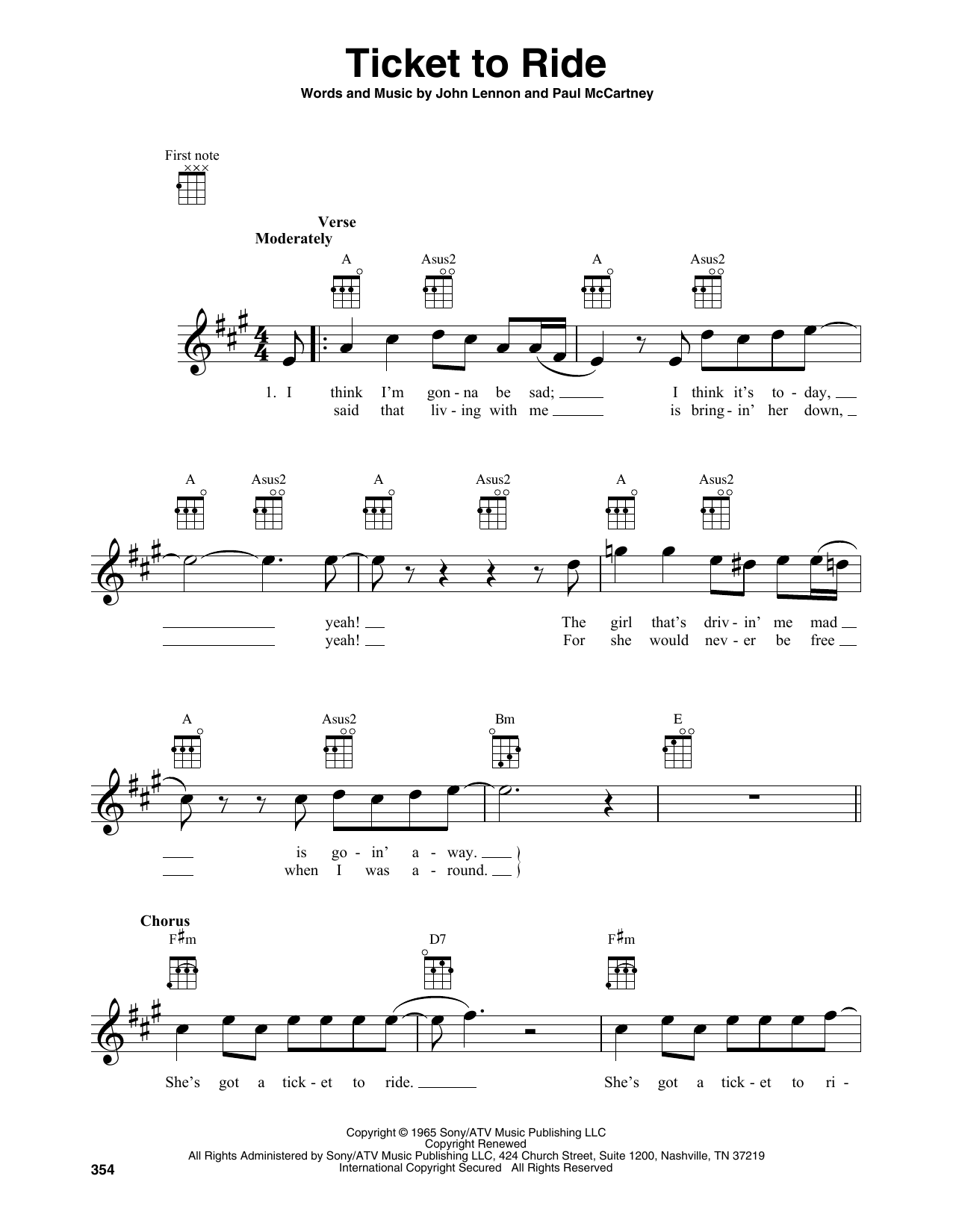 Product gallery: Page 1 of 1 Ticket To Ride, The Beatles