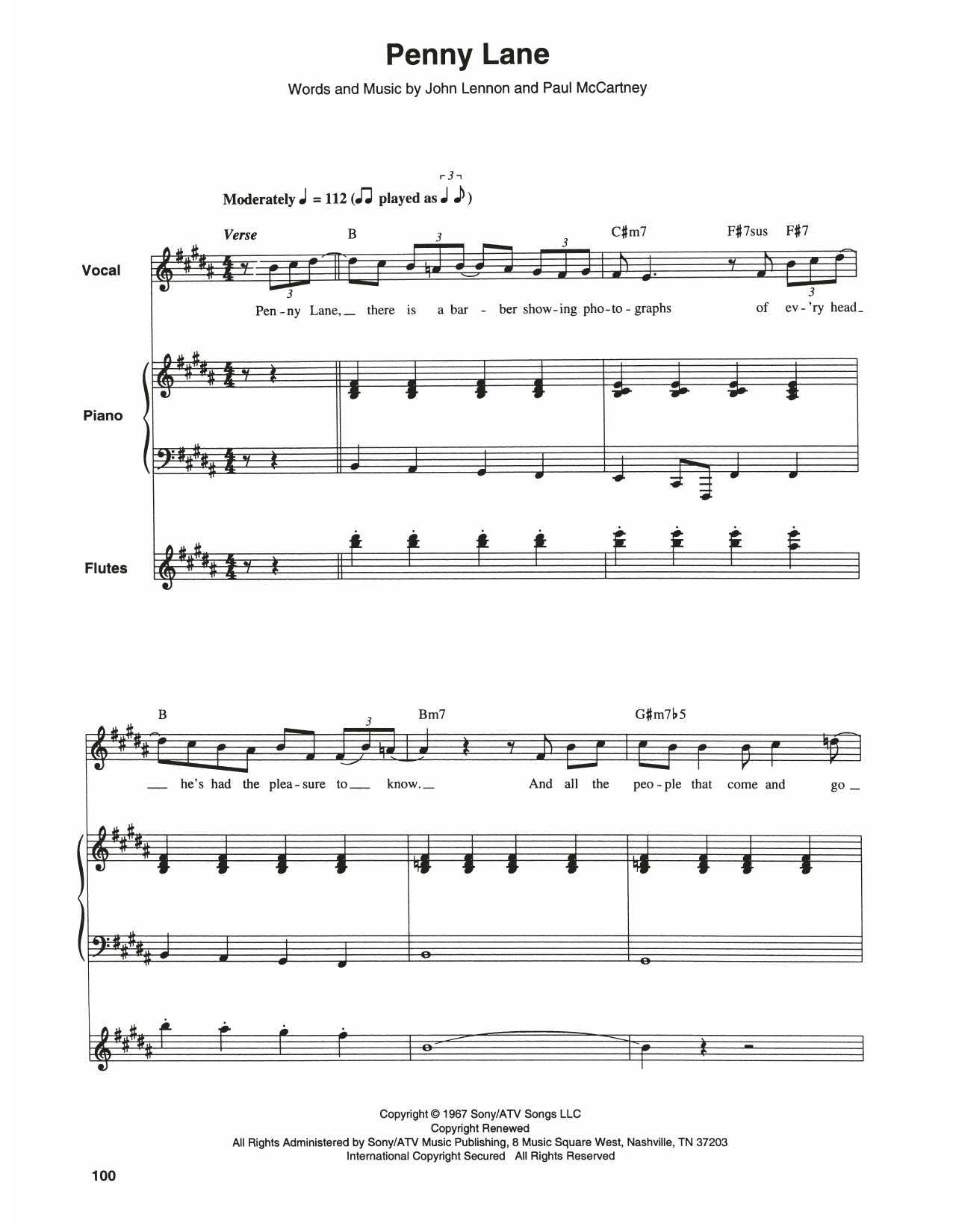 Product gallery: Page 1 of 1 Penny Lane, The Beatles