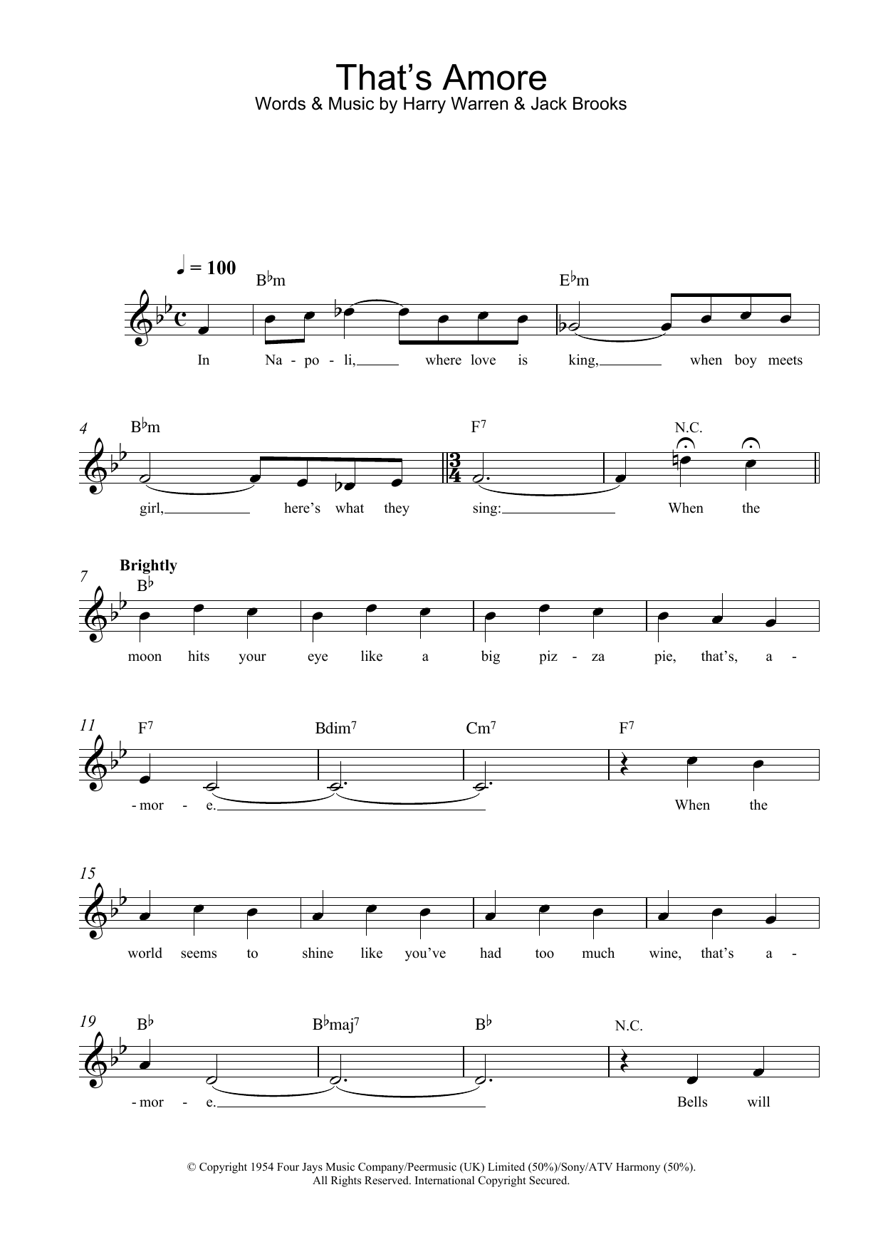 Produktgalerie: Seite 1 von 1 That's Amore (That's Love), Dean Martin