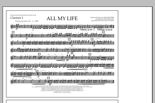 Produktbild zu:  All My Life - Clarinet 2 - Tom Wallace