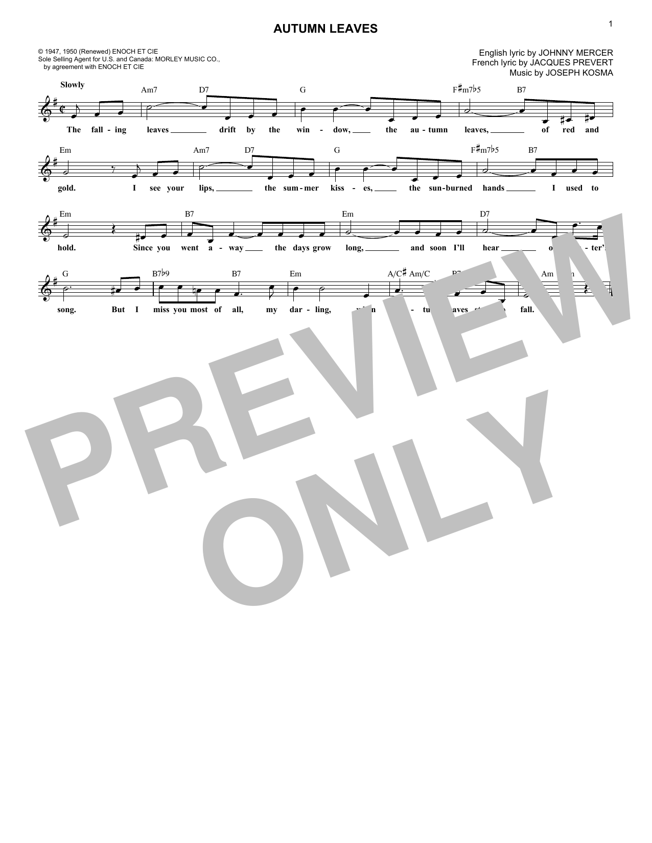 Produktbild zu: Autumn Leaves