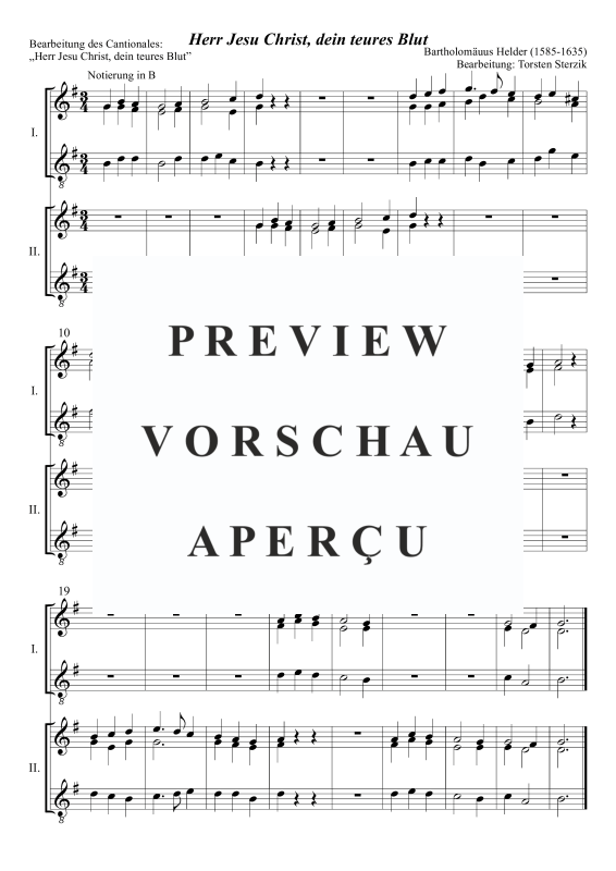 Product gallery: Page 3 of 3 Herr Jesu Christ, dein teures Blut, , Trombone Choir - Double Choir