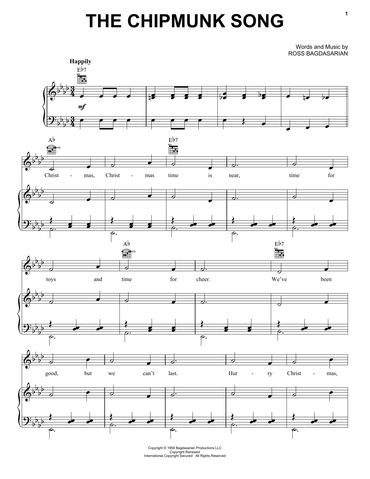 Produktbild zu: The Chipmunk Song