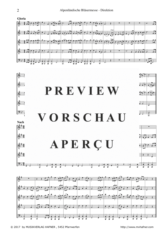 Product gallery: Page 7 of 11 Alpenländische Bläsermesse, , (wind orchestra)