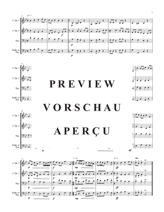Produktgalerie: Seite 4 von 12 Cathedral Rondeau, , (2xTrompete in B, Horn in F, Posaune)