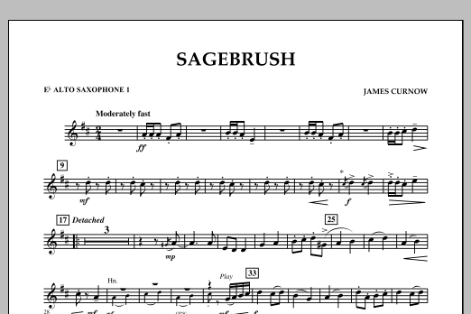 Produktbild zu:  Sagebrush - Eb Alto Saxophone 1 - 