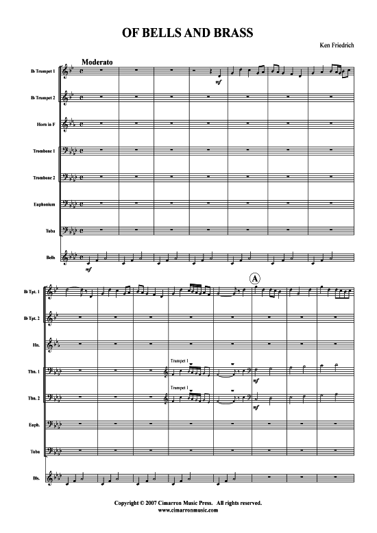 Product picture to: Of Bells and Brass Kenneth Friedrich