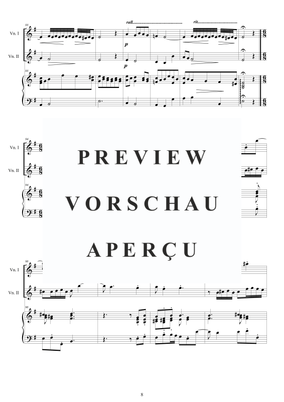 Produktgalerie: Seite 9 von 11 Trio Sonata No.11 in E-Moll Op.1, , 2 Violinen und Cembalo