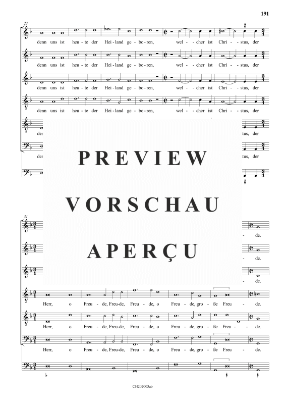gallery: Freude, große Freude , , (Gemischter Chor 6-stimmig)