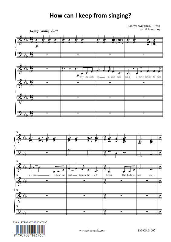 Produktbild zu: How can I keep from singingTraditional