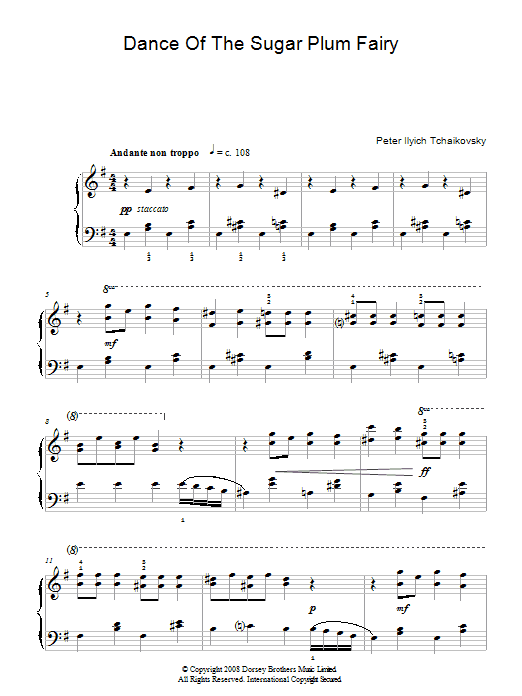 Produktbild zu: Dance Of The Sugar Plum Fairy (from The Nutcracker)