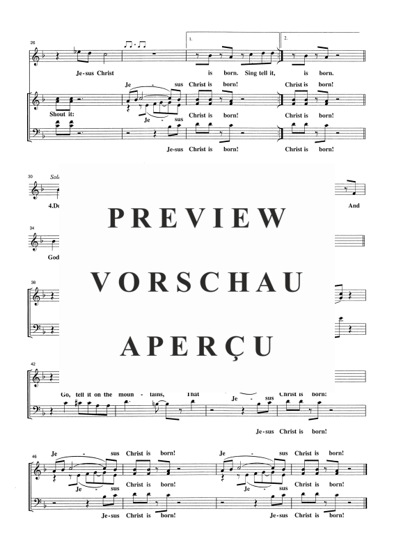 Produktgalerie: Seite 4 von 10 Go, Tell It on the Mountains, , Gemischter Chor SAB, Solo und Klavier