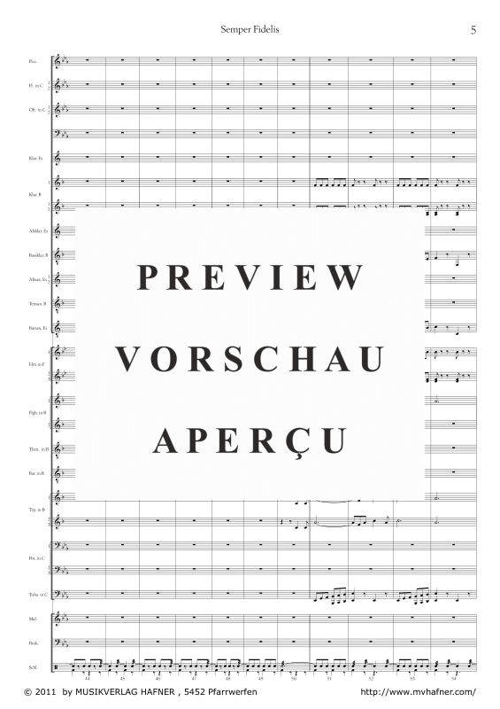 Product gallery: Page 10 of 11 Semper Fidelis, , (large wind orchestra)