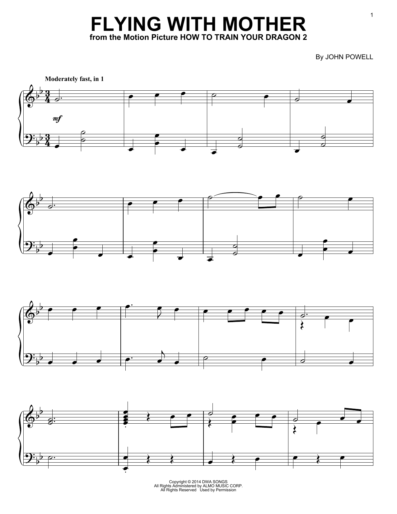Produktbild zu: Flying With Mother (from How to Train Your Dragon 2)