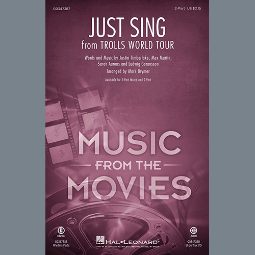 cover: Just Sing (from Trolls World Tour) (arr. Mark Brymer), Trolls World Tour Cast, Chor