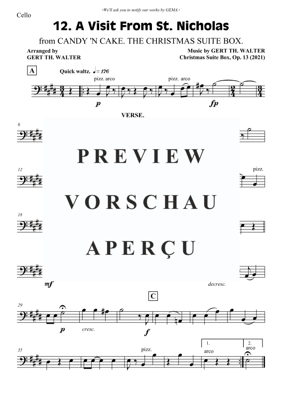 Produktgalerie: Seite 7 von 7 A Visit From St. Nicholas, , Streicher Trio