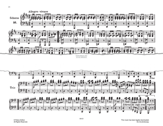 Produktbild zu: Scherzo & Trio - Allegro Vivace (No.16 from 'Melodische Übungsstücke Op.149')