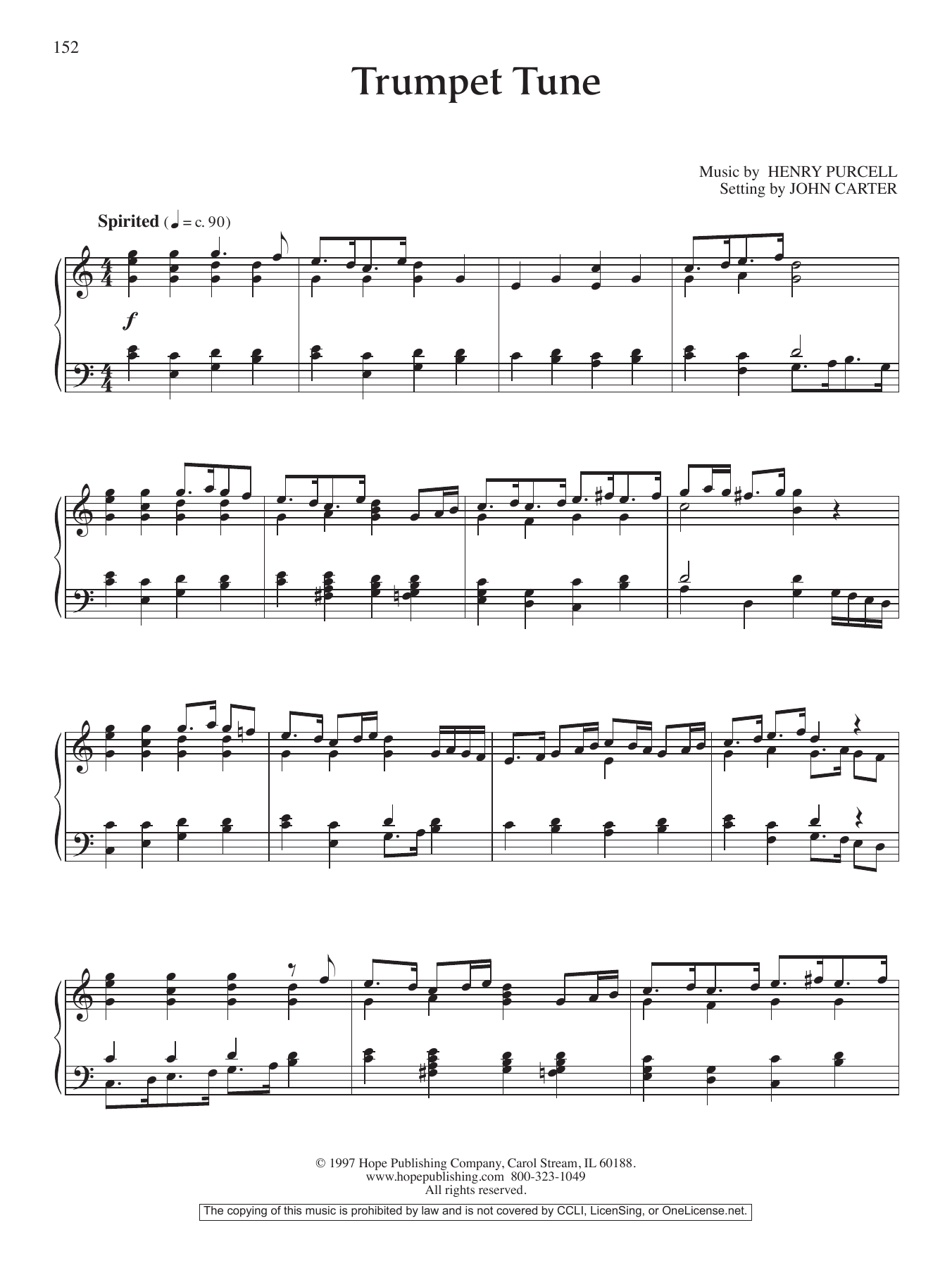Product gallery: Page 1 of 1 Trumpet Tune, John Carter