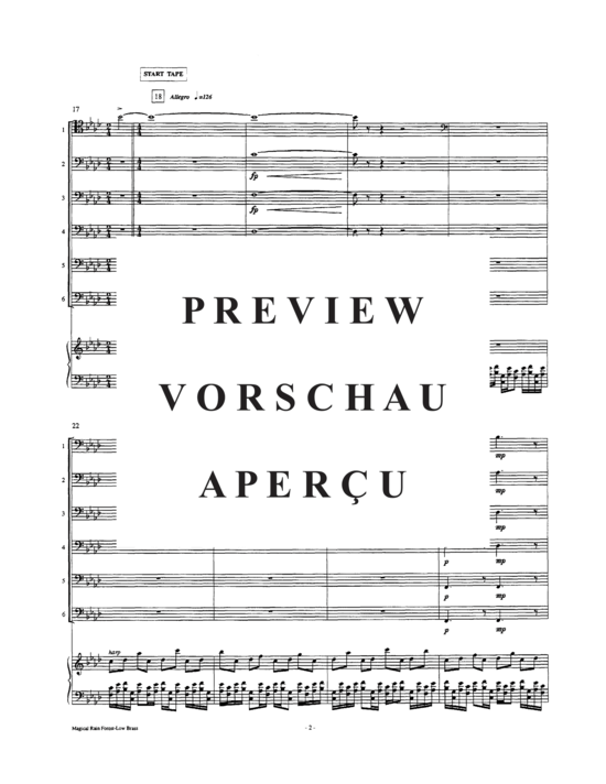 Produktgalerie: Seite 4 von 21 Into the Magical Rain Forest , , (Tuba Ensemble 1-6 Tuben + Tape)