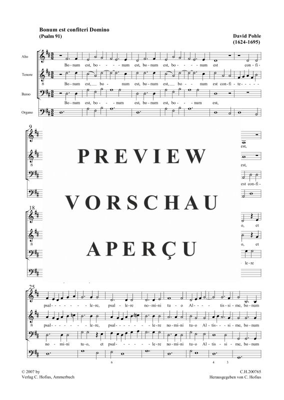 Produktgalerie: Seite 4 von 11 Bonum est confiteri Domino (Psalm 91), , Gemischter Chor ATB und BC