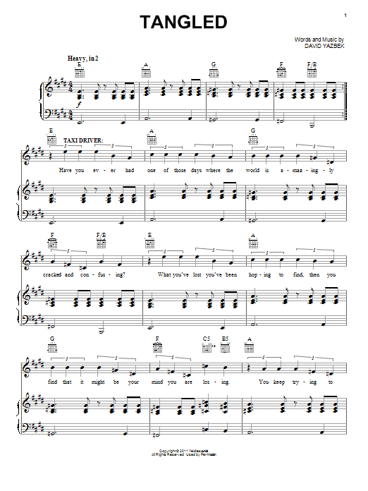 Produktbild zu: Tangled (from Women On The Verge Of A Nervous Breakdown)