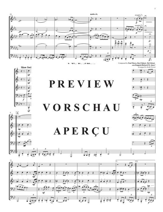 Produktgalerie: Seite 8 von 21 Four Early Jazz Favorites , , (Blechbläserquintett)