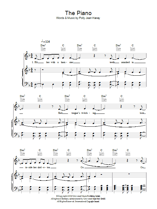 Produktgalerie: Seite 1 von 1 The Piano, P J Harvey, Gesang, Gitarre, Klavier