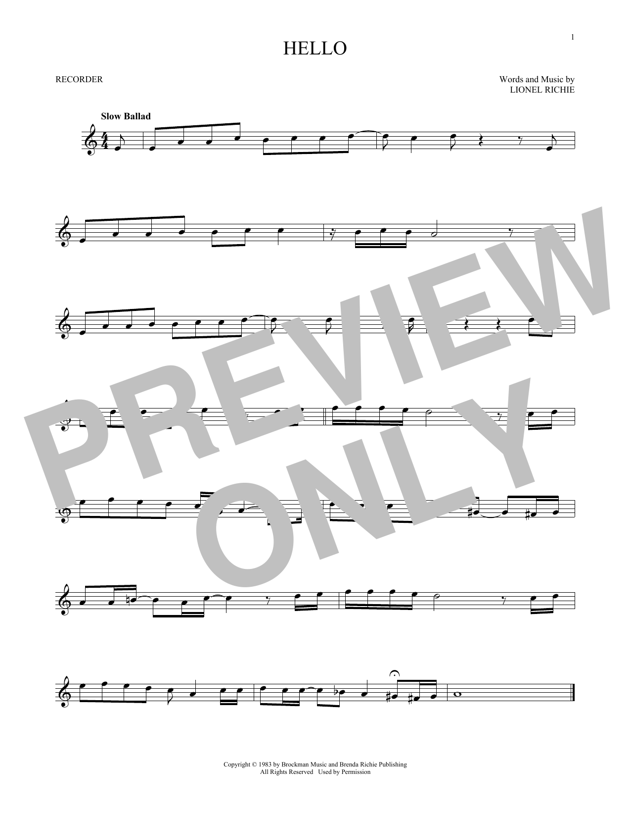 Product gallery: Page 1 of 1 Hello, Lionel Richie