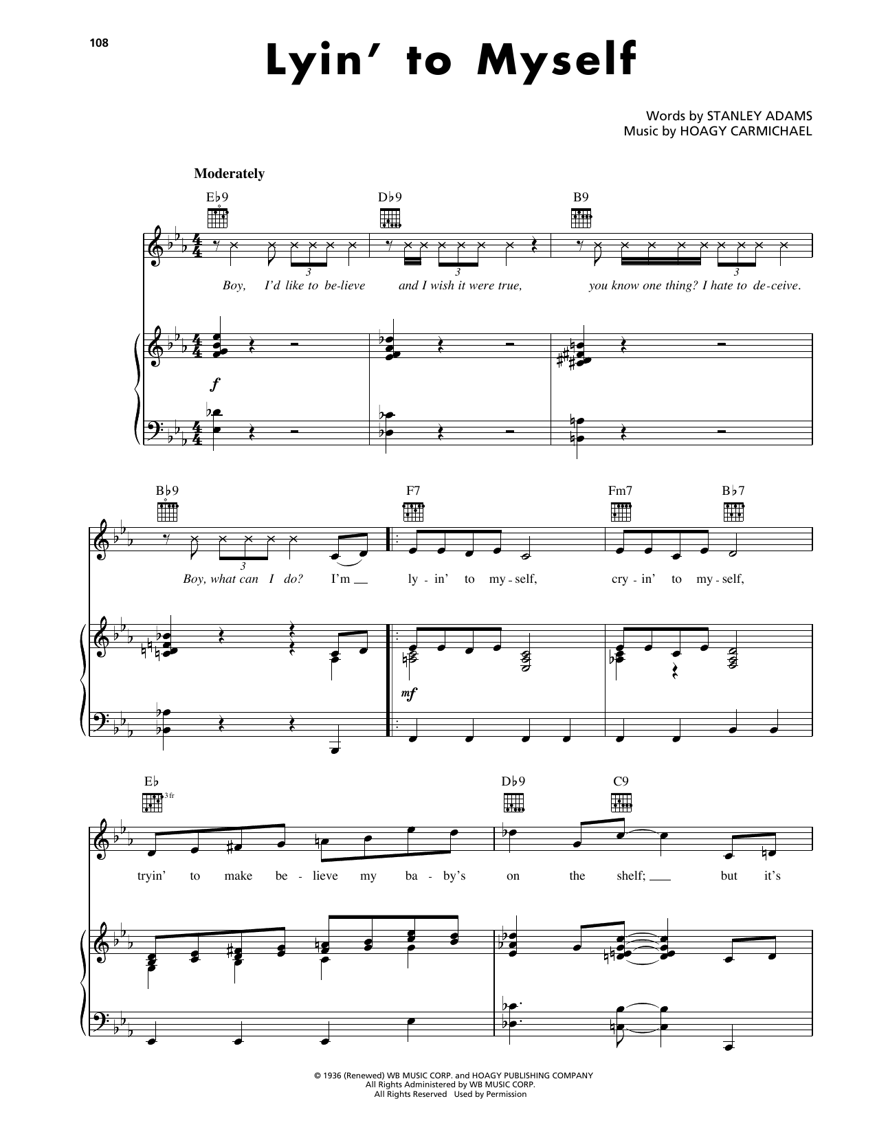 Produktgalerie: Seite 1 von 1 Lyin' To Myself, Hoagy Carmichael, Gesang, Gitarre, Klavier