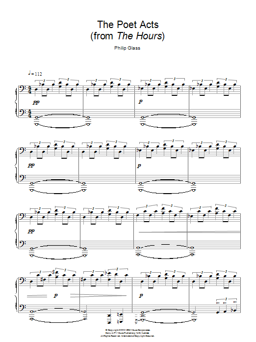 Product gallery: Page 1 of 1 The Poet Acts, Philip Glass