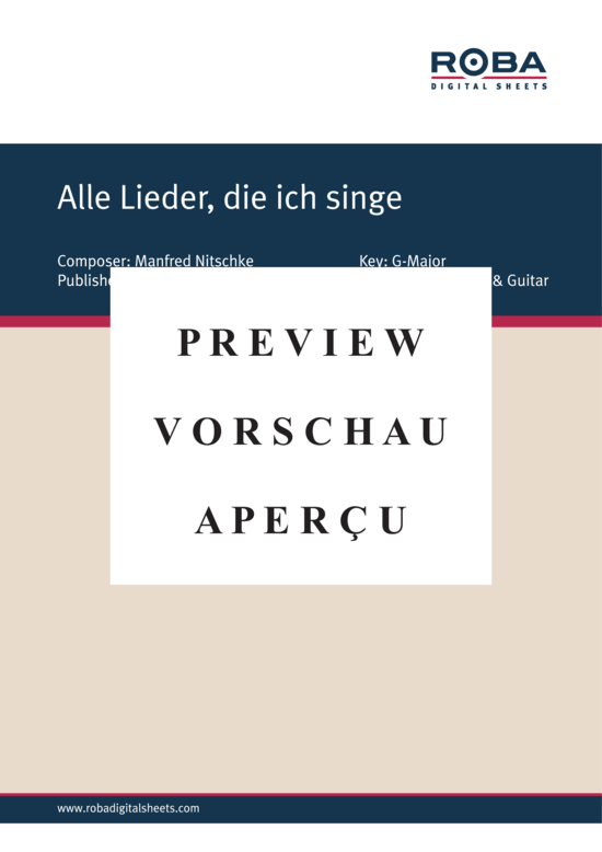 Product gallery: Page 2 of 4 Alle Lieder, die ich singe , , Piano and Voice