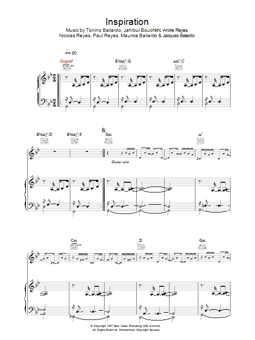 Produktgalerie: Seite 1 von 1 Inspiration, Gipsy Kings, Gesang, Gitarre, Klavier