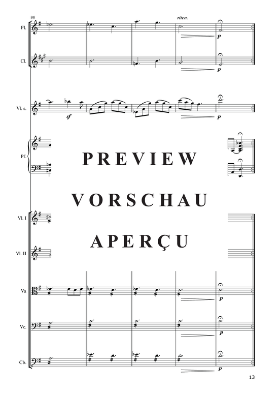 Product gallery: Page 15 of 21 Hommage à la Pologne (2015) , ,  (ensemble for violin solo, piano, flute, clarinet + string quintet)