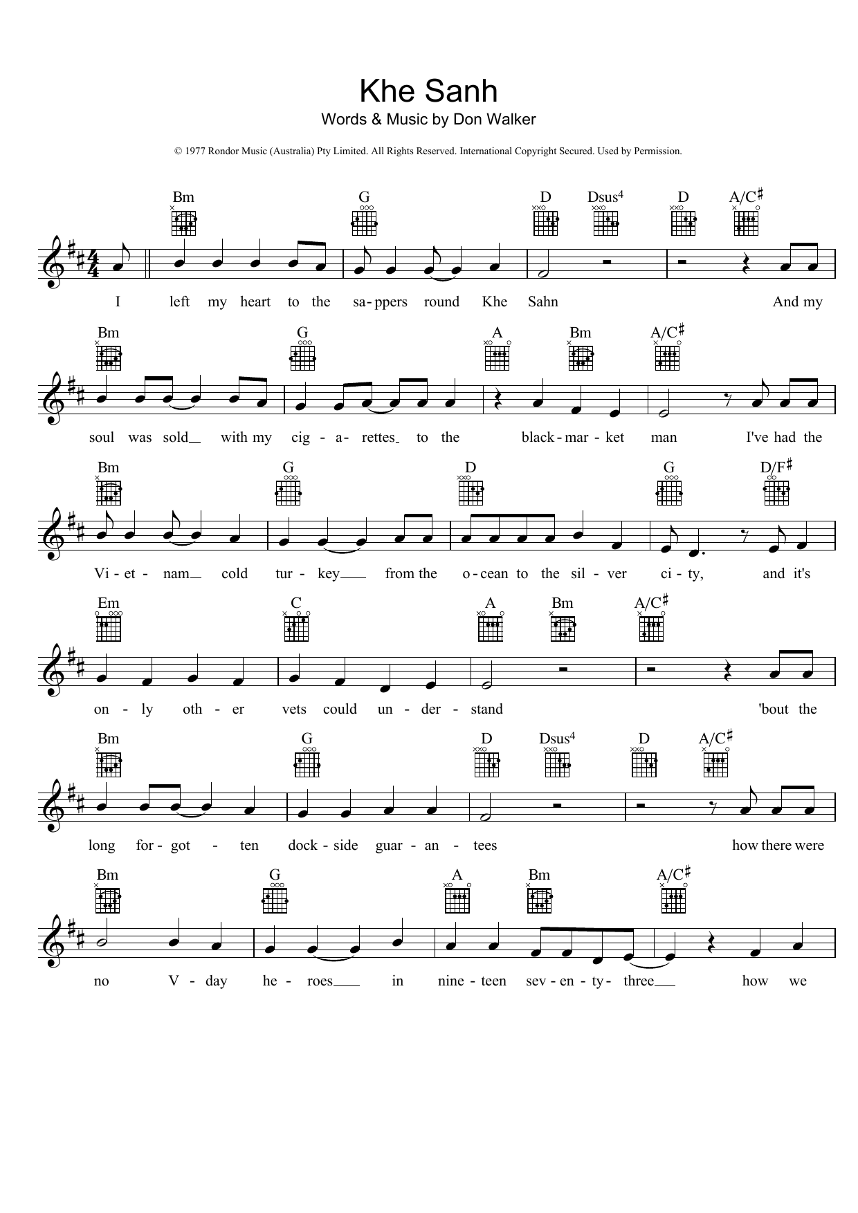 Produktgalerie: Seite 1 von 1 Khe Sanh, Cold Chisel, Melodieinstrument