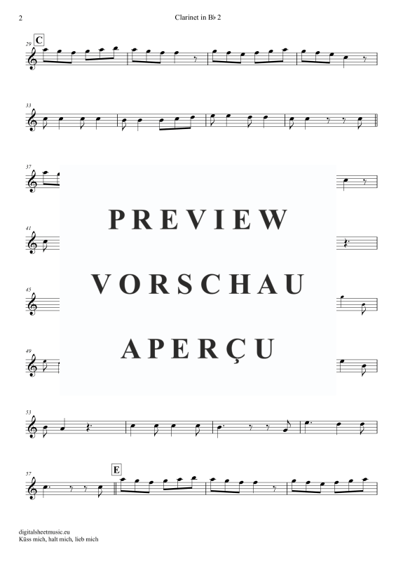 Produktgalerie: Seite 11 von 11 Küss Mich, Halt Mich, Lieb Mich, Egli, Beatrice, (Klarinetten Trio + Klavier)