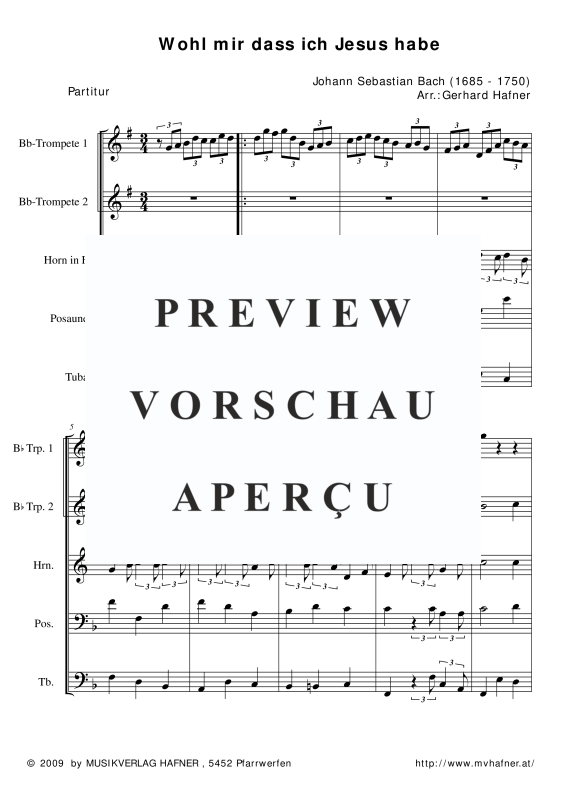 gallery: Jesus bleibet meine Freude, , (Blechbläser Quintett)