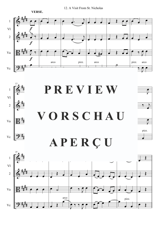 Produktgalerie: Seite 3 von 10 A Visit From St. Nicholas, , Streicher Quartett