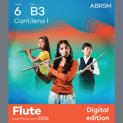 Product picture to: Cantilena I (Grade 6, list B3, from the ABRSM Flute Syllabus from 2026)