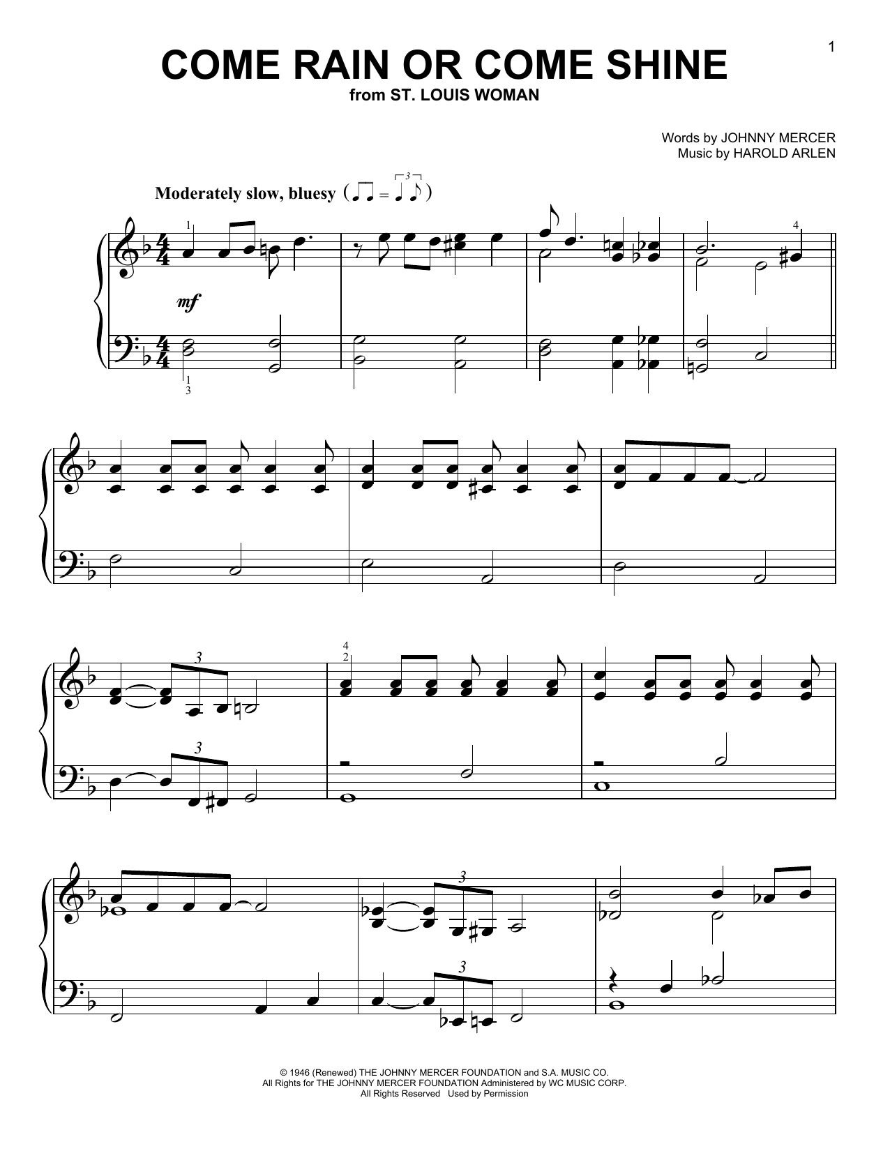 Produktbild zu: Come Rain Or Come Shine
