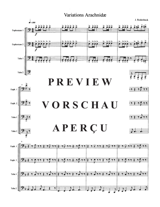 gallery: Variations Arachnidae , , (Tuba Quartett EETT)