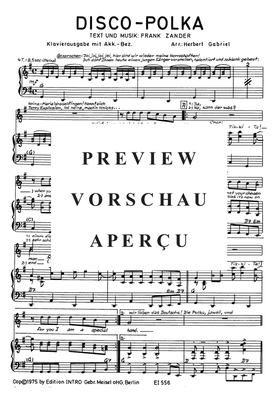 Produktgalerie: Seite 4 von 6 Disco Polka, Zander, 	Frank, Klavier und Gesang