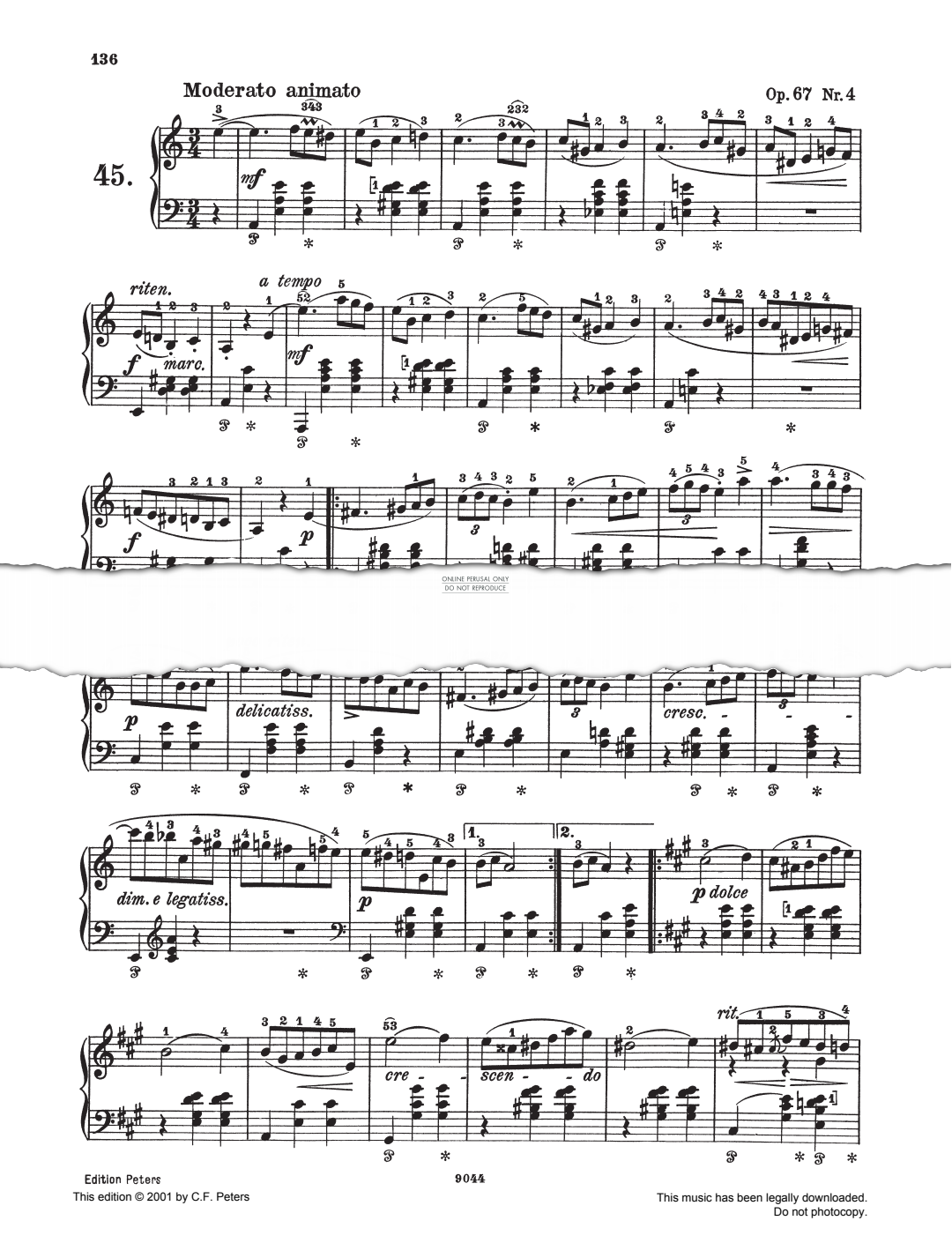 Produktbild zu: Mazurkas Op. 67 No. 4