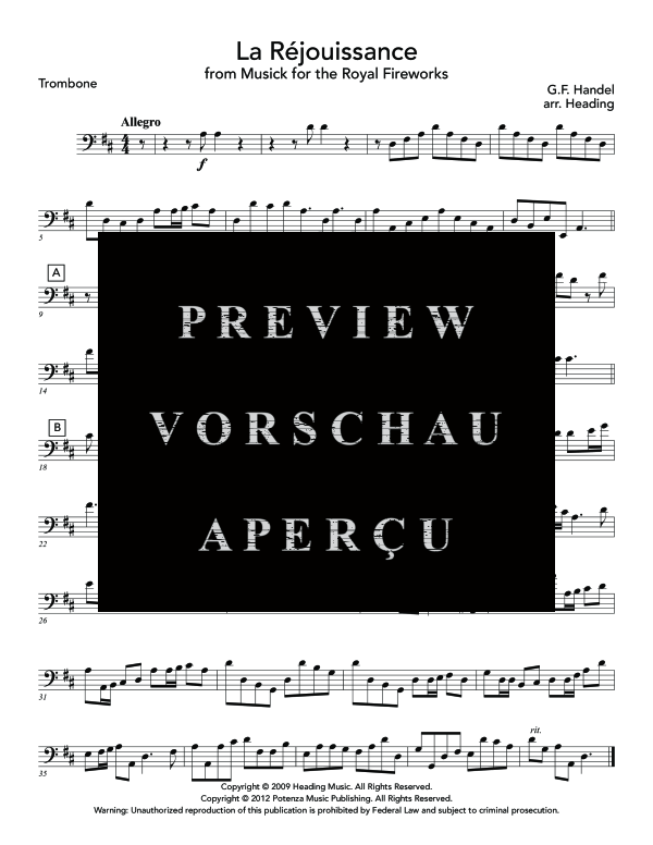 Produktgalerie: Seite 10 von 11 La Rejouissance, , (Blechbläser Quintett)