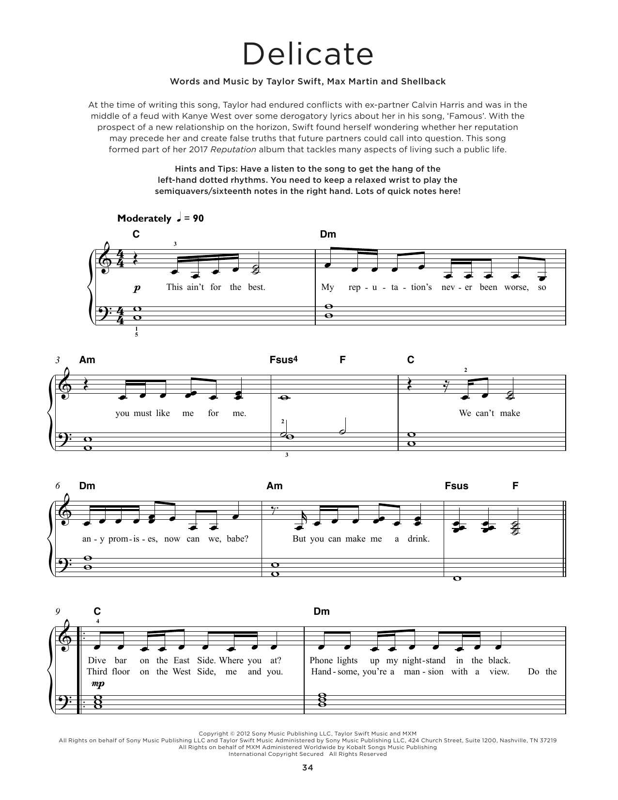 Product picture to:  Delicate - Taylor Swift