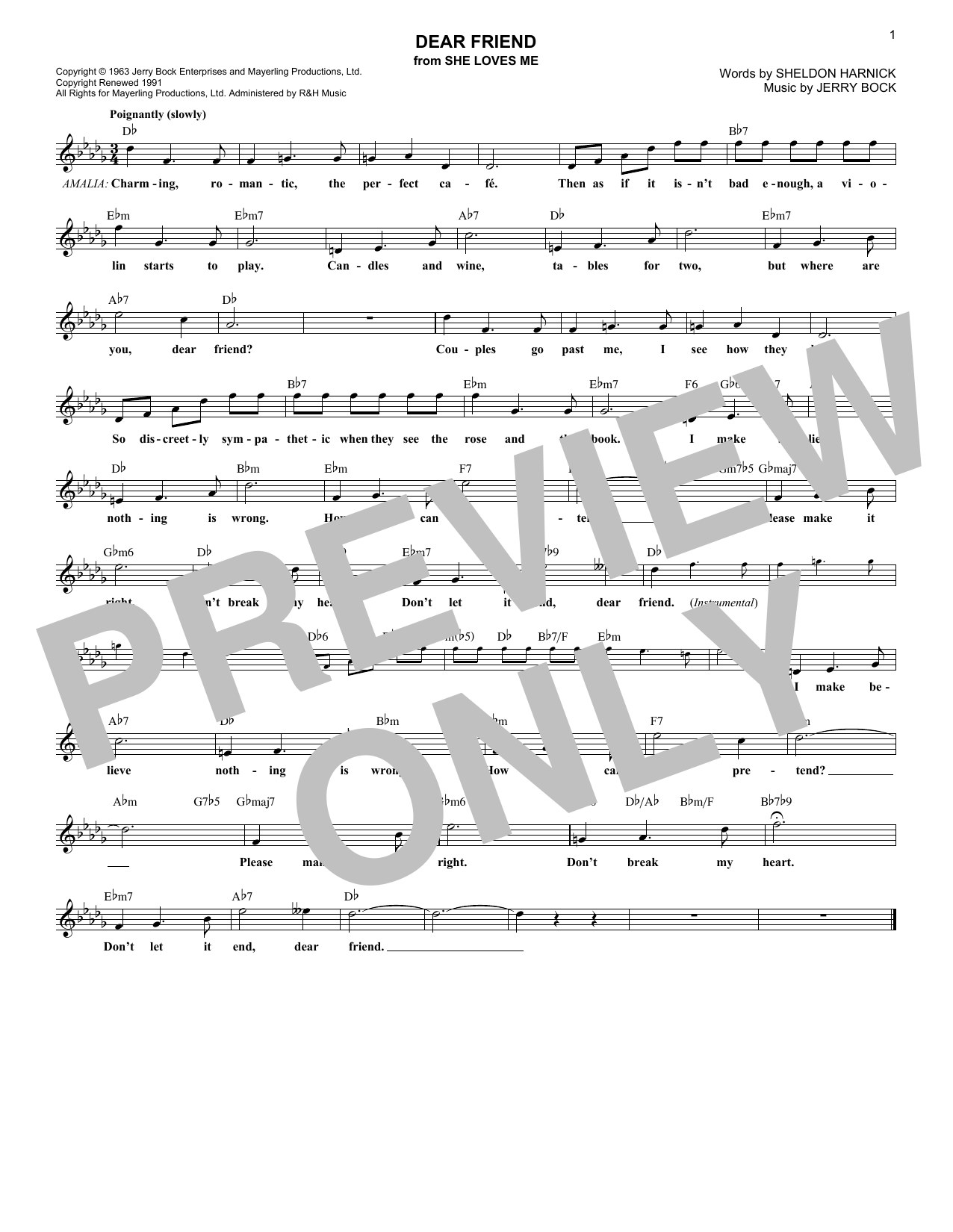 Product gallery: Page 1 of 1 Dear Friend, Jerry Bock