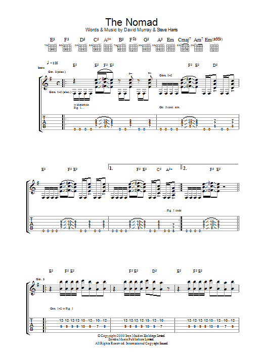 Produktgalerie: Seite 1 von 1 The Nomad, Iron Maiden, Gitarre
