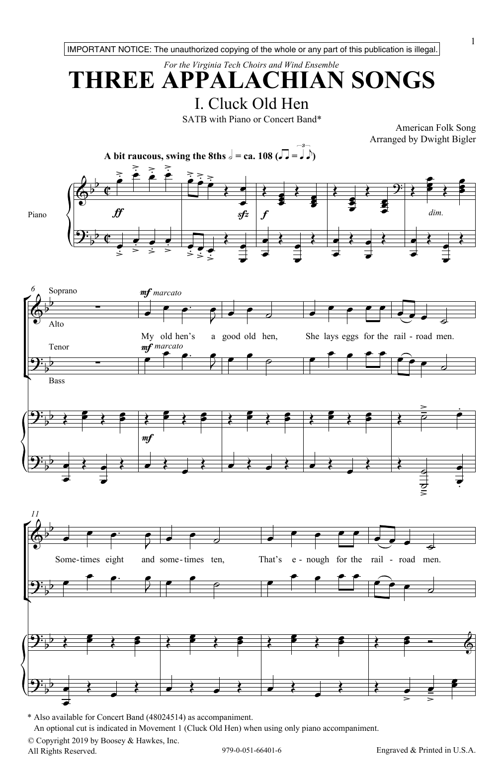 Produktbild zu: Three Appalachian Songs