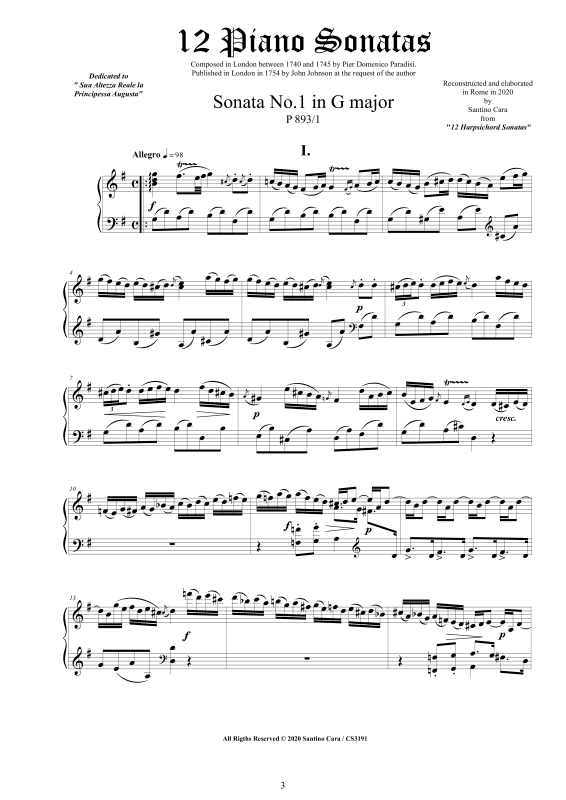 Produktgalerie: Seite 1 von 11 12 Klavier Sonaten P893 - Vollständige Partituren, , Klavier Solo