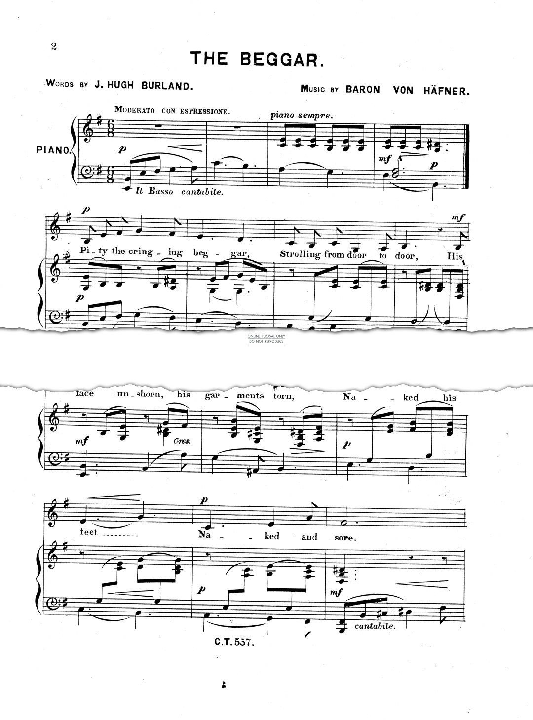 gallery: The Beggar, Baron von Häfner, Gesang, Klavier